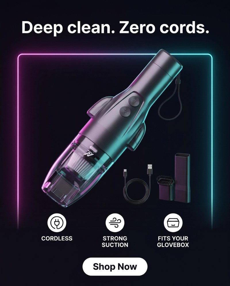 Cordless Car Vacuum ad creative 3